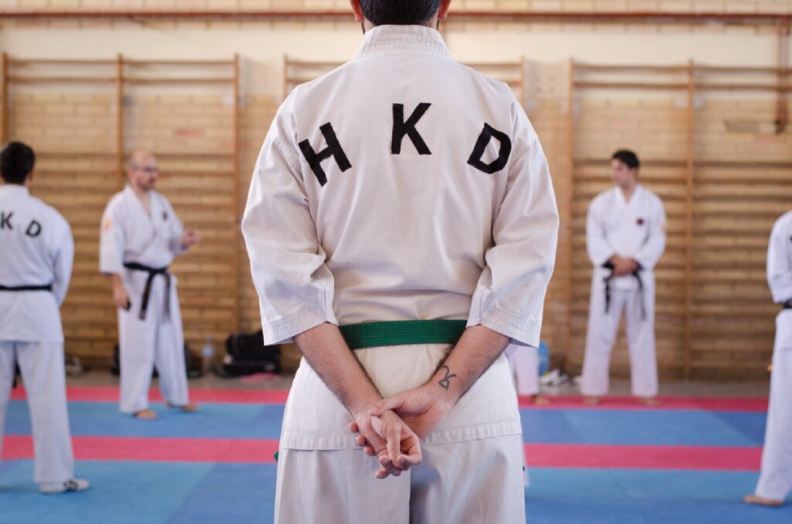 Alumno de Hapkido SaChung observando una explicación técnica