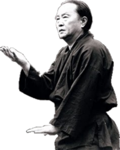 Myung Jae Nam Kuksanim practicando un movimiento circular